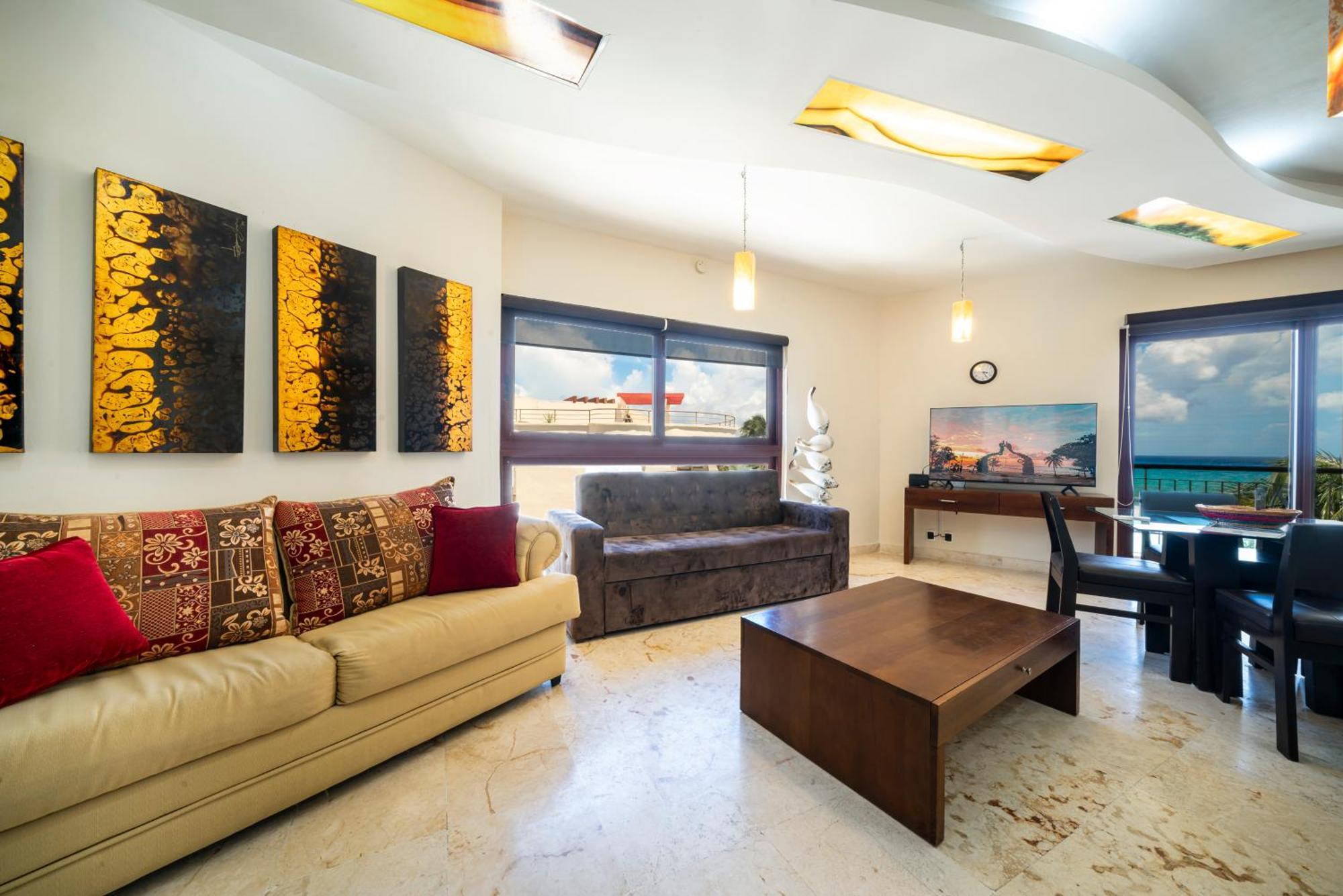 Beachfront 1 Bedroom Condo - El Faro, Surf 407 Playa del Carmen Exterior photo